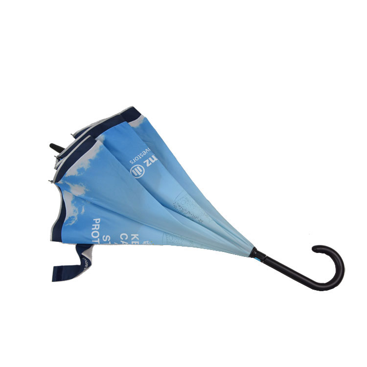 High quality waterproof inverted upside down reversed umbrella