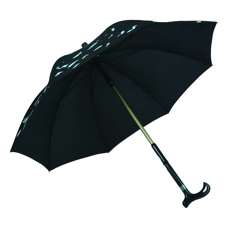 Multifunctional Oem Custom Crutch Umbrella Straight Walking Stick Umbrella