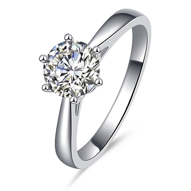 18k classical wedding moissanite daimond ring